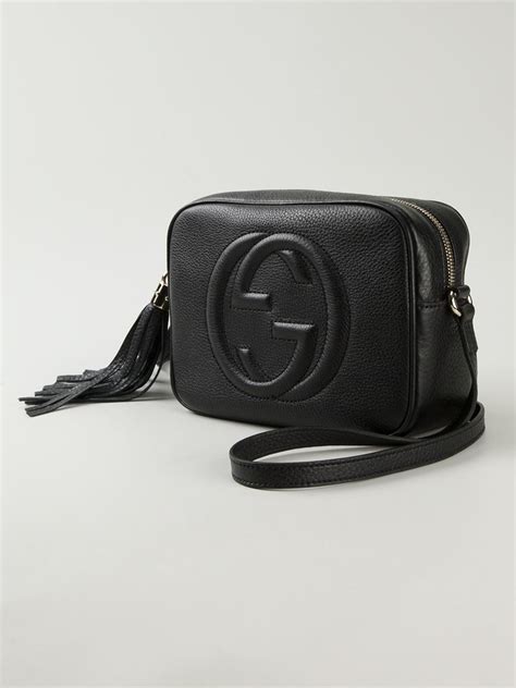 gucci cross body leather|Gucci black crossbody bag.